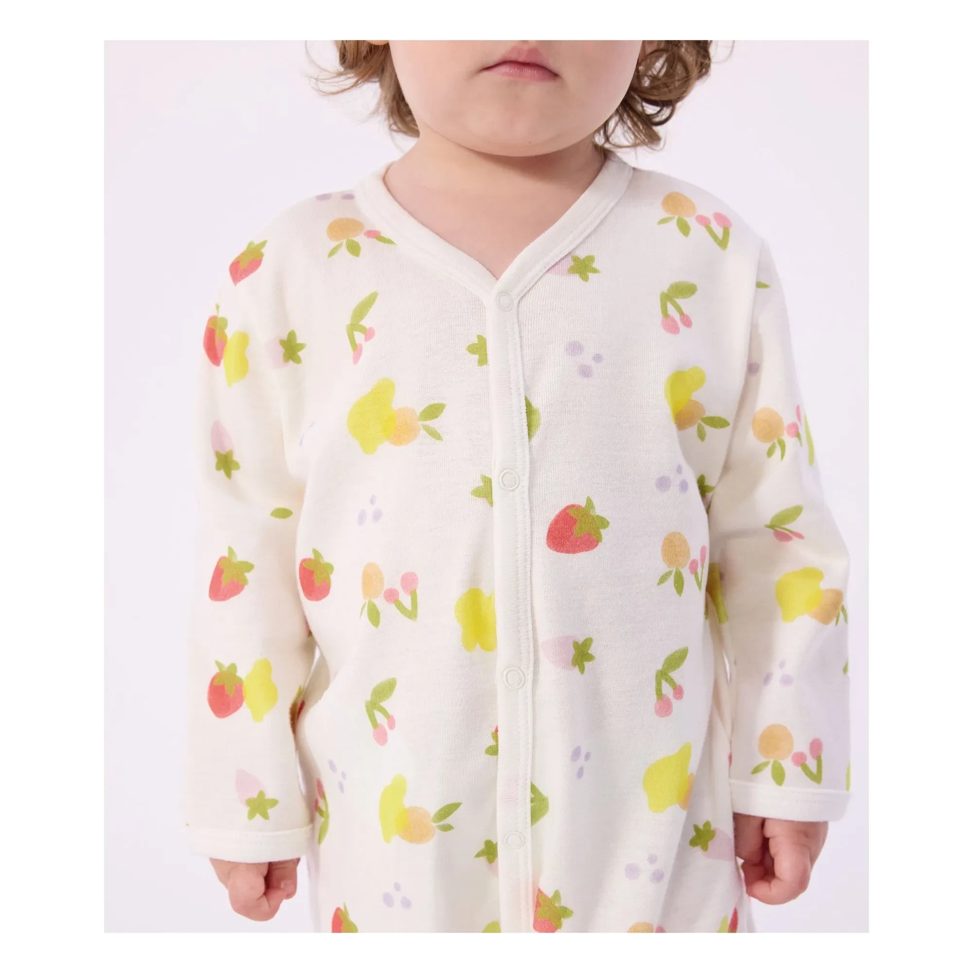 Petit Bateau - Strampler Früchte | Ecru
