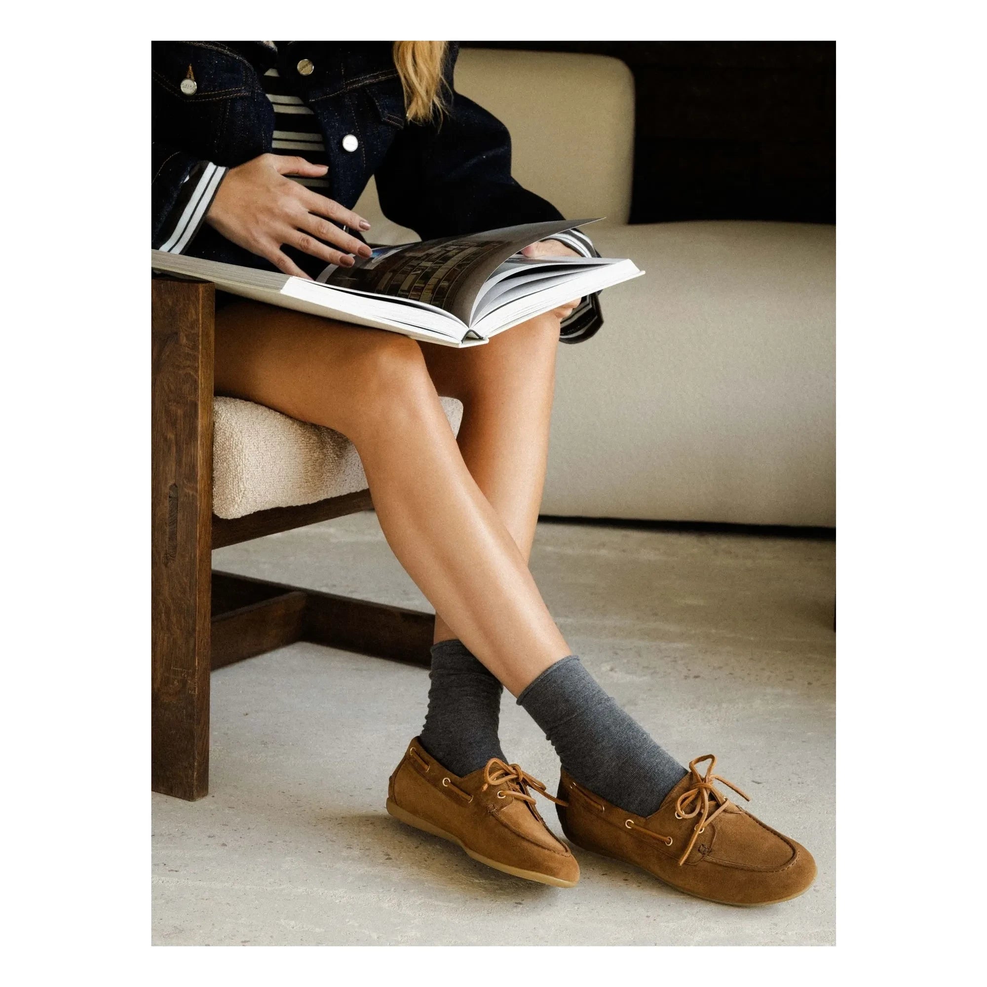 Bobbies - Betsy Wildleder Bootsschuhe | Camel