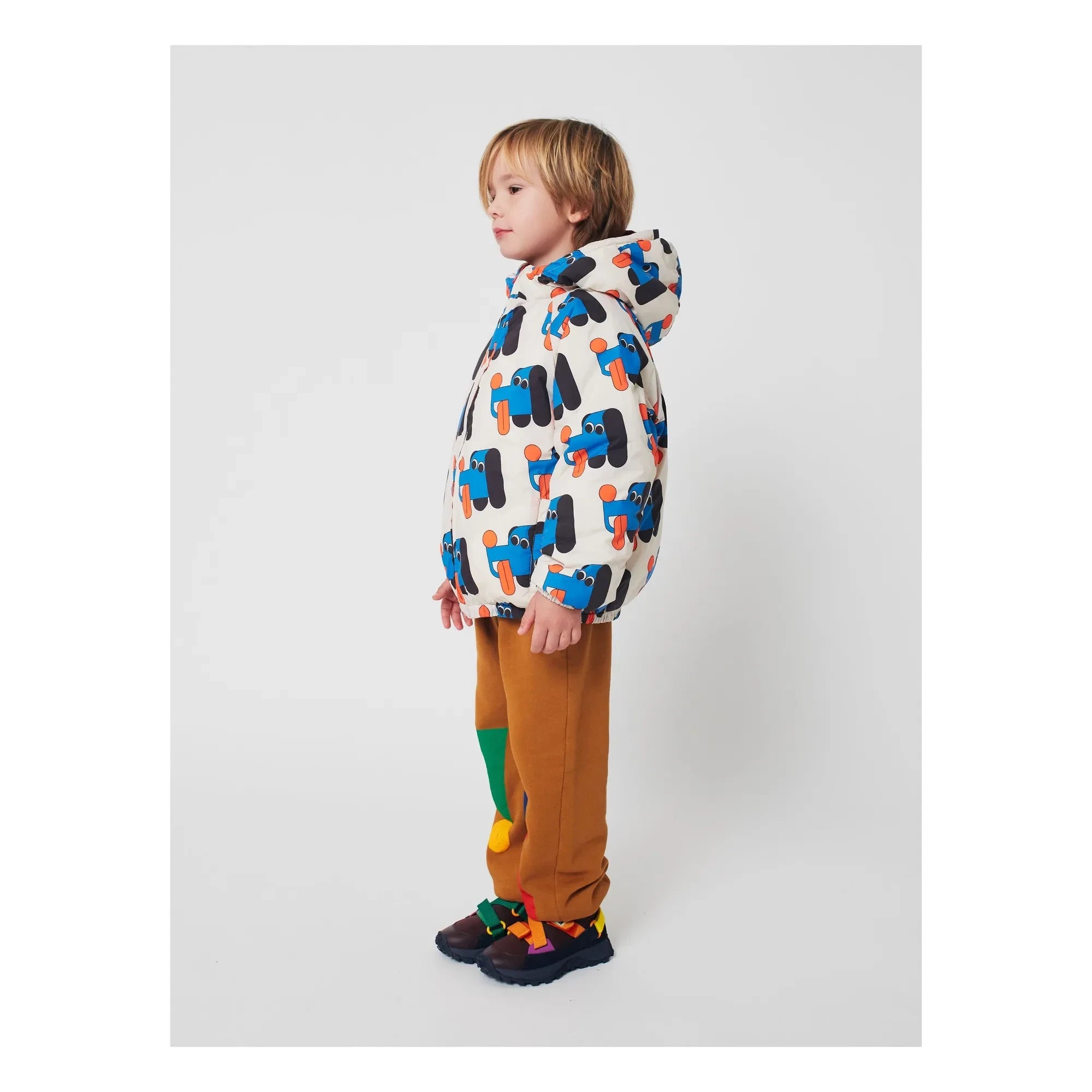Bobo Choses - Wendbare Recycelte Faser Wasserdichte Jacke | Weiß