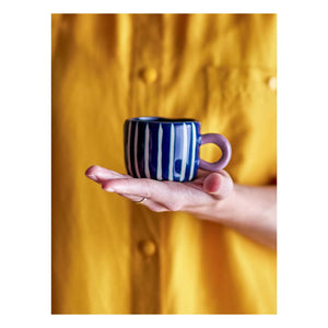 Bloomingville - Steinzeug-Tasse Nini | Blau