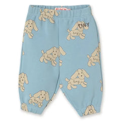 Tinycottons – Baby-Hunde-Jogginghose aus Bio-Baumwolle | Hellblau