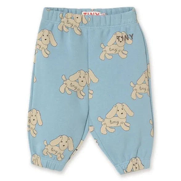 Tinycottons – Baby-Hunde-Jogginghose aus Bio-Baumwolle | Hellblau