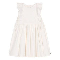Petit Bateau - Kleid Brendice Broderie Anglaise Bio-Baumwolle | Weiß