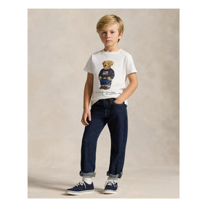 Ralph Lauren – Bären-Jersey-T-Shirt | Weiß
