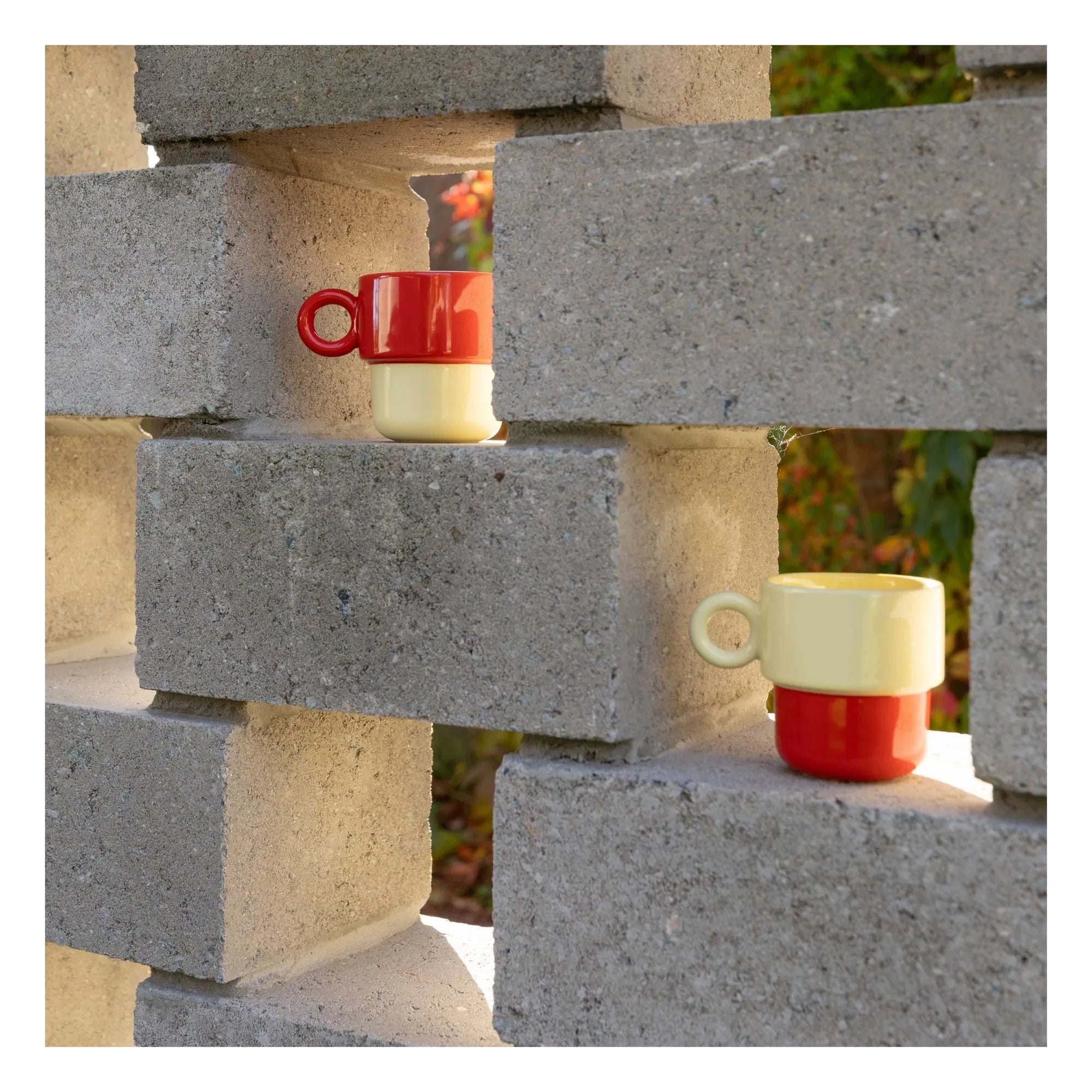 &Klevering - Chiquito Becher - 2er-Set | Ziegelrot