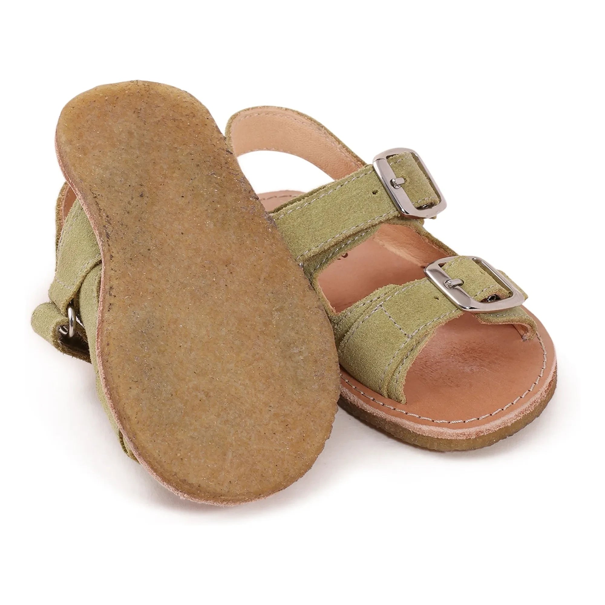 Lazare - Gisèle Wildledersandalen | Mandelgrün