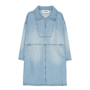 Finger in the nose - Olga Kleid | Gewaschener Denim