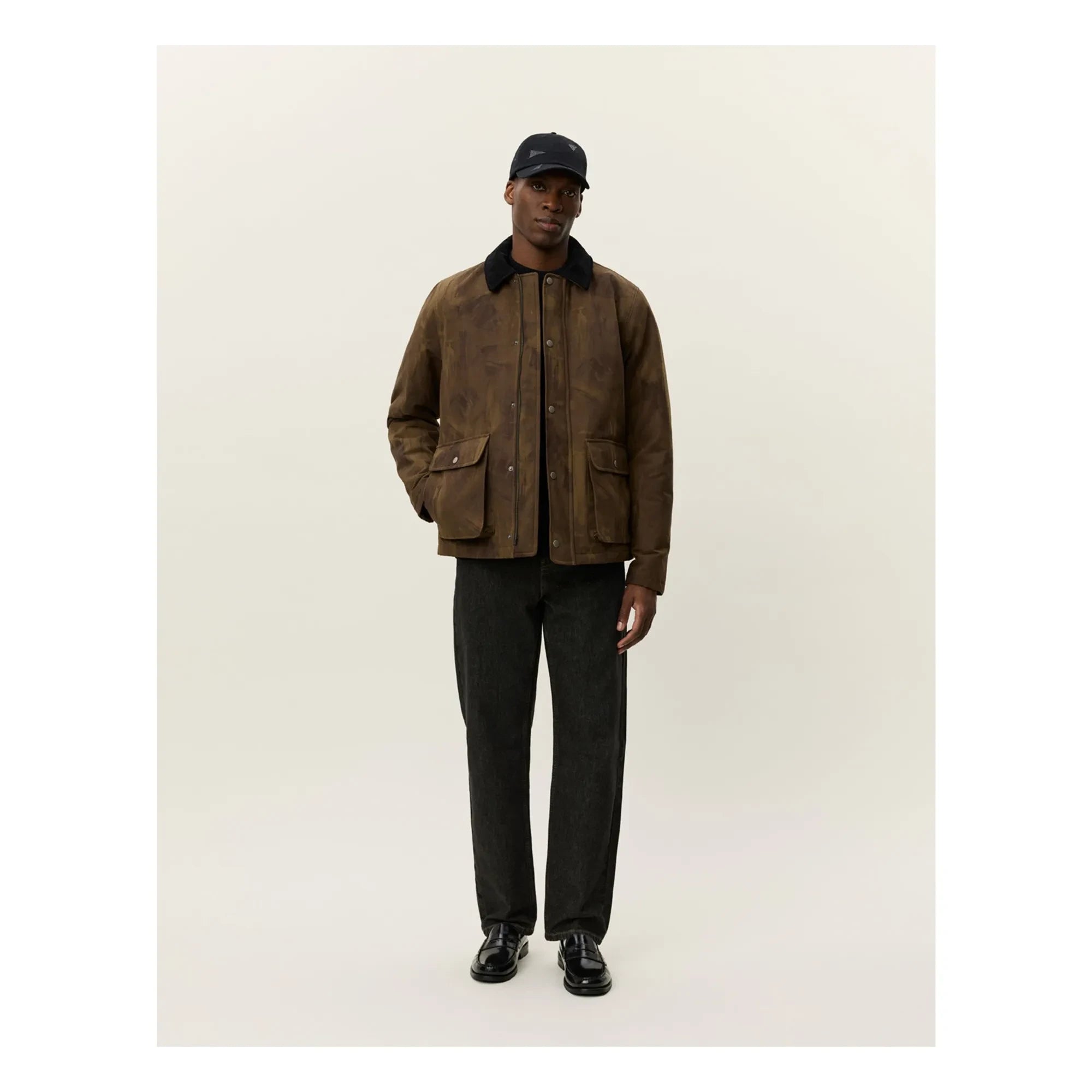 Les Deux - Montana AOP Baumwolljacke | Braun