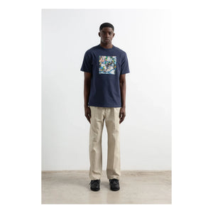 Edmmond Studios – Duck Lake Baumwoll-T-Shirt | Dunkelblau