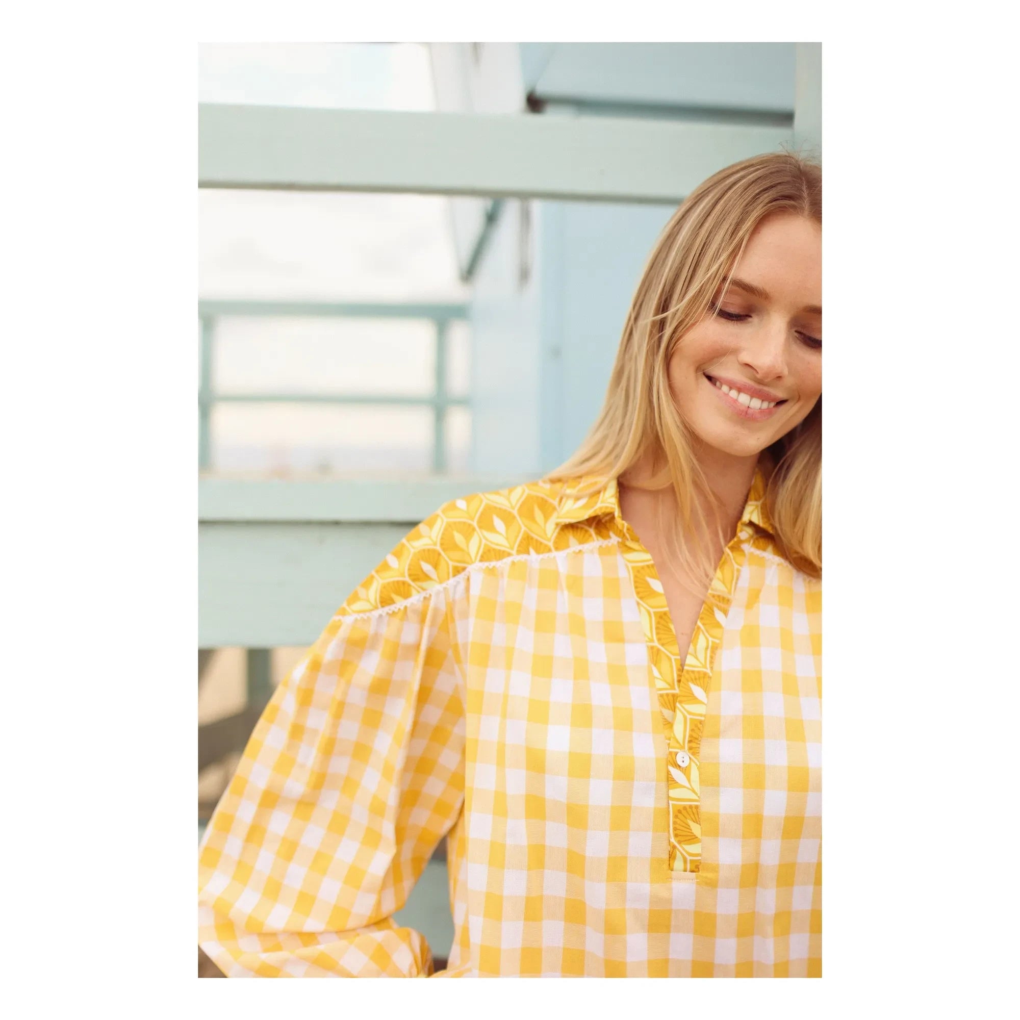 Paolina - Zeitlose Emilie Bluse | Gelb