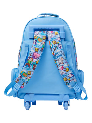 Smiggle - Minecraft Işıklı Tekerlekli Sırt ve Çekçekli Çanta