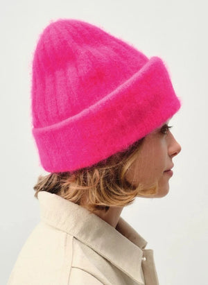 American Vintage - Vitow Wolle und Alpaka Mütze | Neonpink