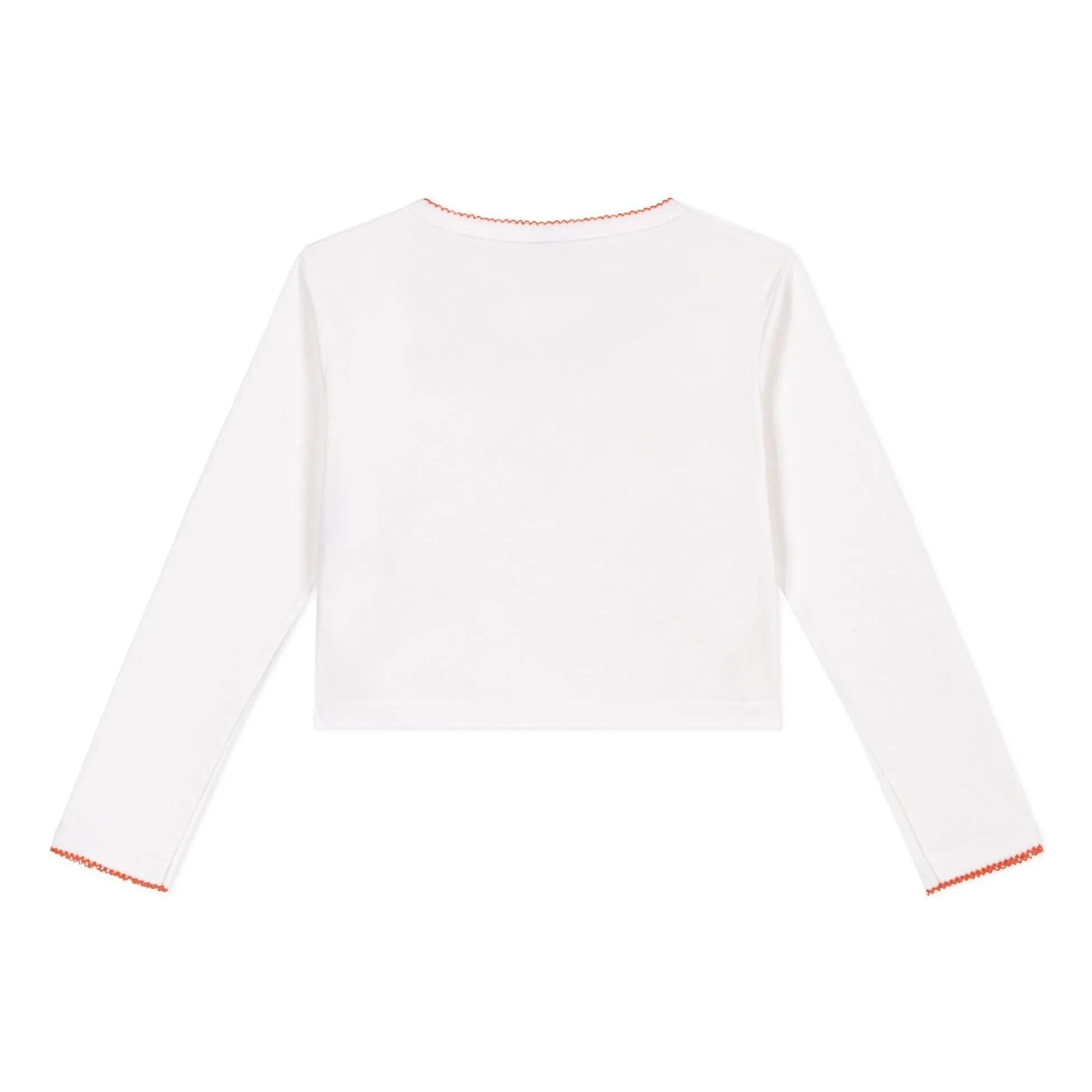 Petit Bateau - Einfache Cache Coeur Weste | Weiß