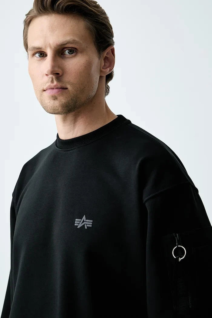 Alpha Industries Pamuklu Erkek Sweatshirt DTM Mid