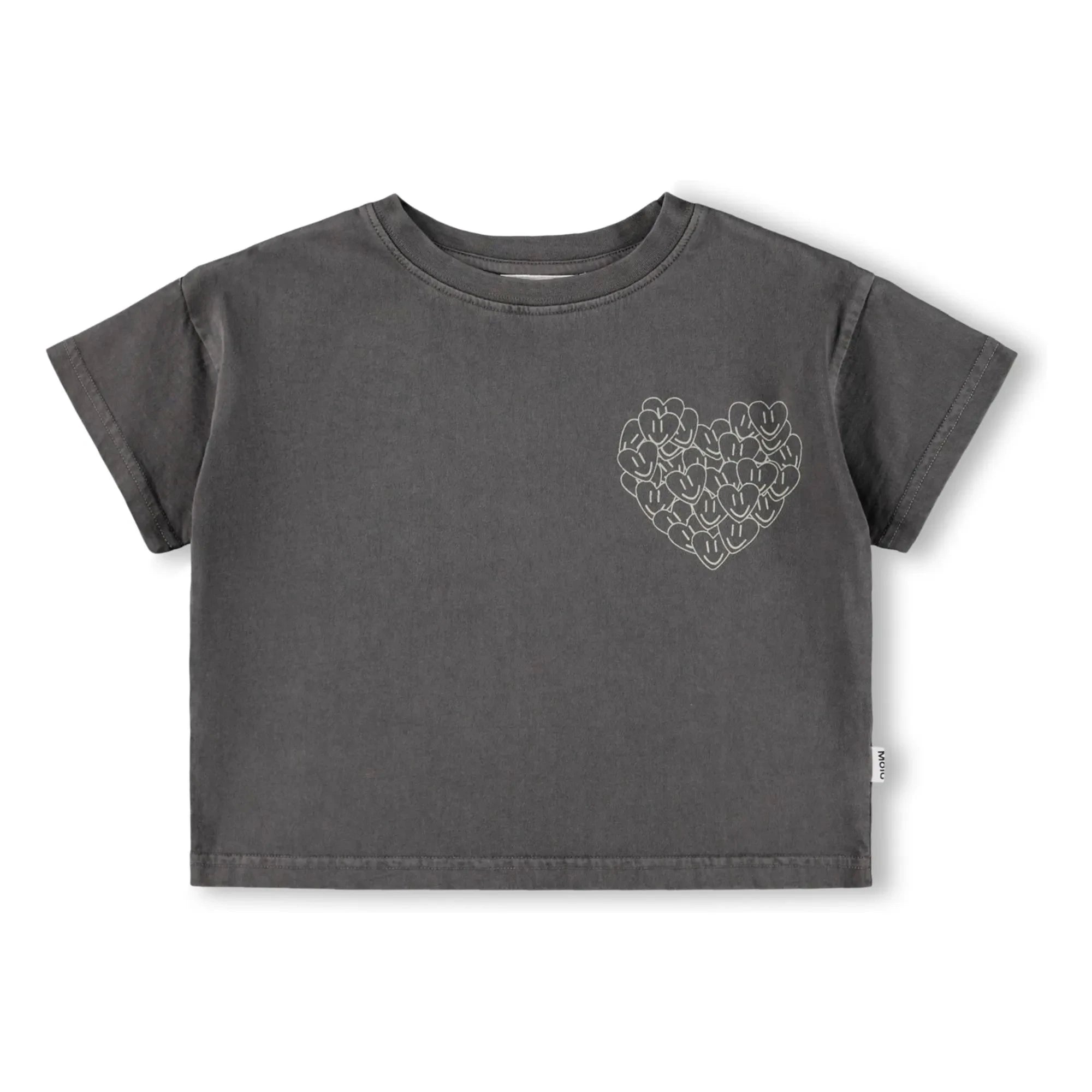 Molo – Runi Love T-Shirt aus Bio-Baumwolle | Dunkelgrau