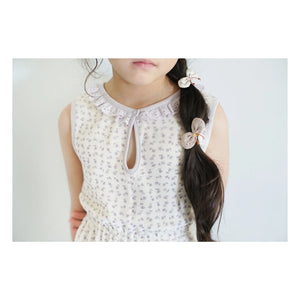 Soor Ploom - Combishort Club Fleurie Bio-Baumwolle | Gebrochenes Weiß