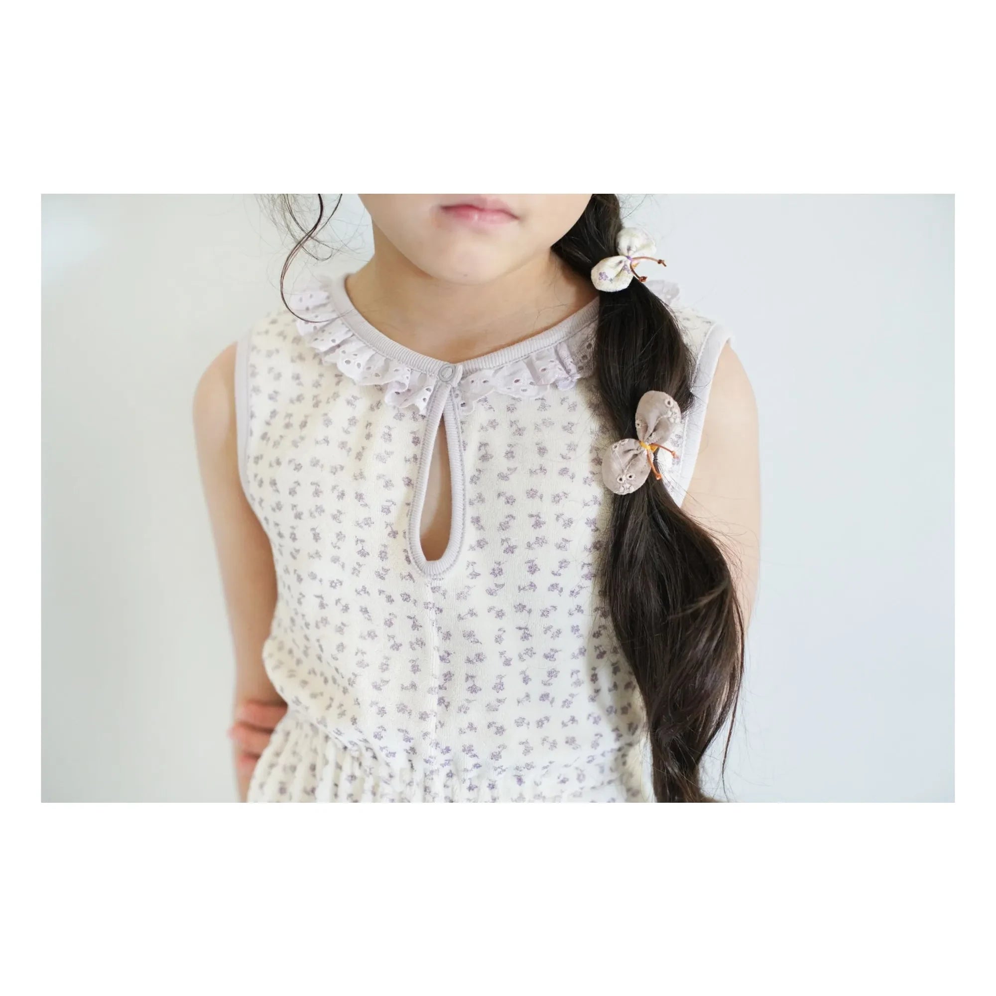 Soor Ploom - Combishort Club Fleurie Bio-Baumwolle | Gebrochenes Weiß