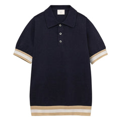 Ché Studios - Quinn Baumwoll-Poloshirt | Marineblau