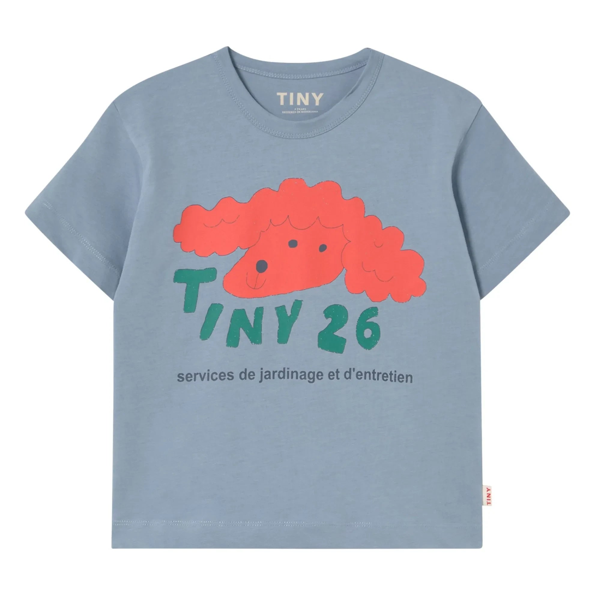 Tinycottons - Tiny 26 T-Shirt aus Bio-Baumwolle | Grau-Blau
