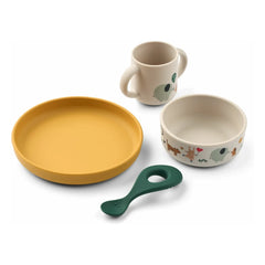Liewood - Vivi Silikonschalen-Set - 4er-Set | Around the world/Sandy
