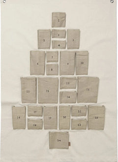 Ferm Living - Adventskalender aus Bio-Baumwolle