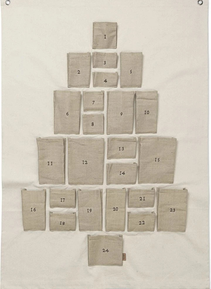 Ferm Living - Adventskalender aus Bio-Baumwolle