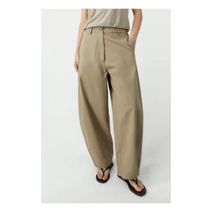 Cordera - Leinen-Baumwoll-Ballonhose | Camel