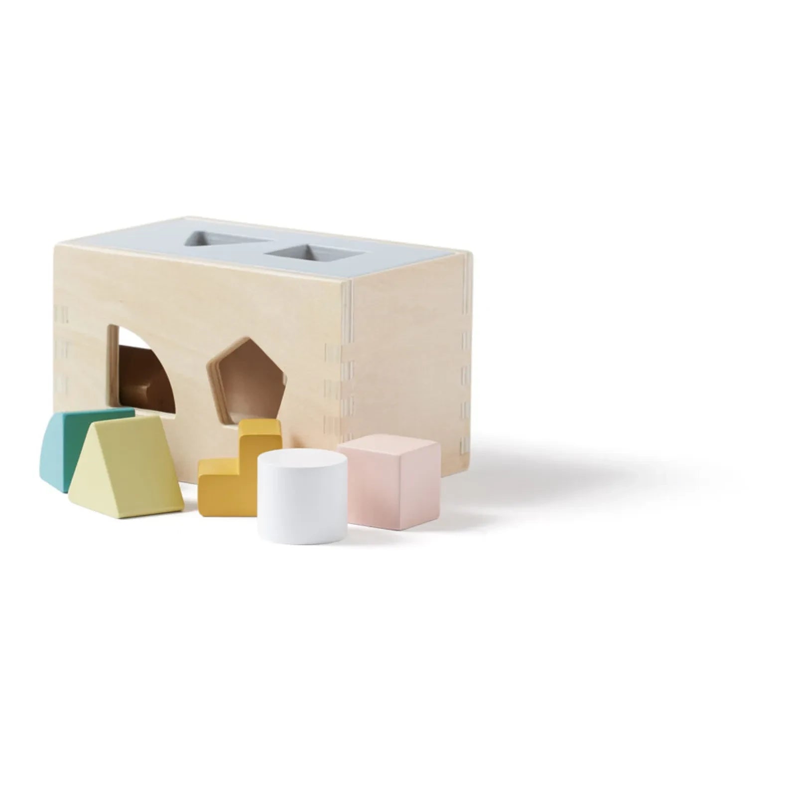 Kid's Concept – Müllwagen aus Holz mit Formsteckspiel