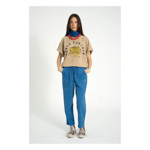 Sisters Department – Baumwoll-Leopardenhose | Blau