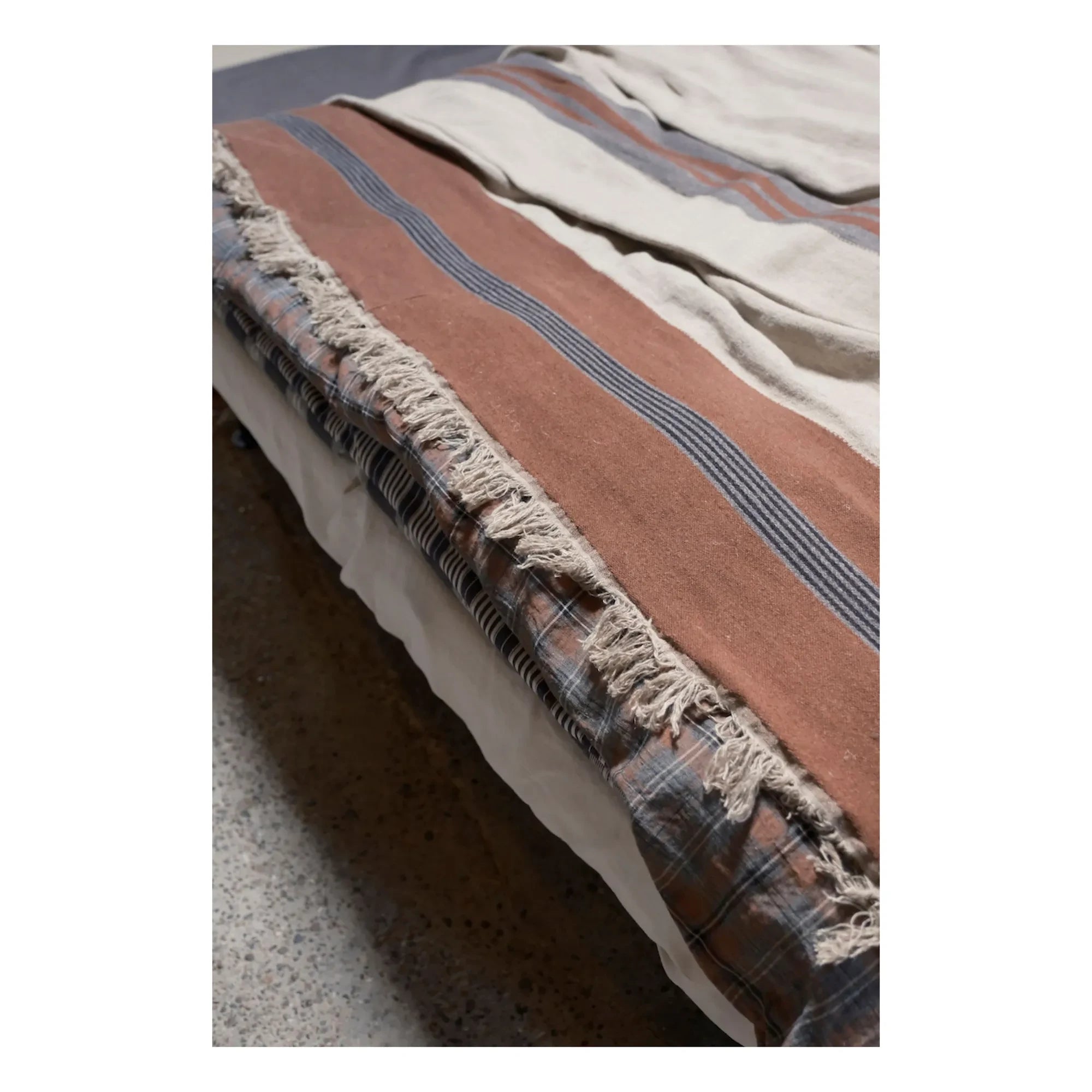 Libeco - Sienna Leinenplaid | Braun