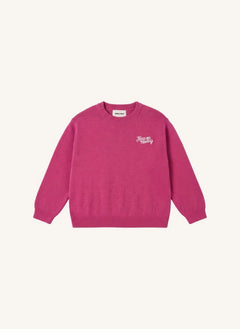 Smallable Kid - Shelly "Keep On Moving" Wolle Pullover | Fuchsia