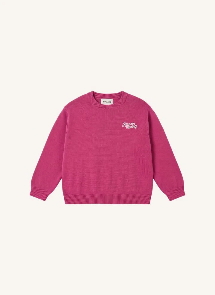 Smallable Kid - Shelly "Keep On Moving" Wolle Pullover | Fuchsia
