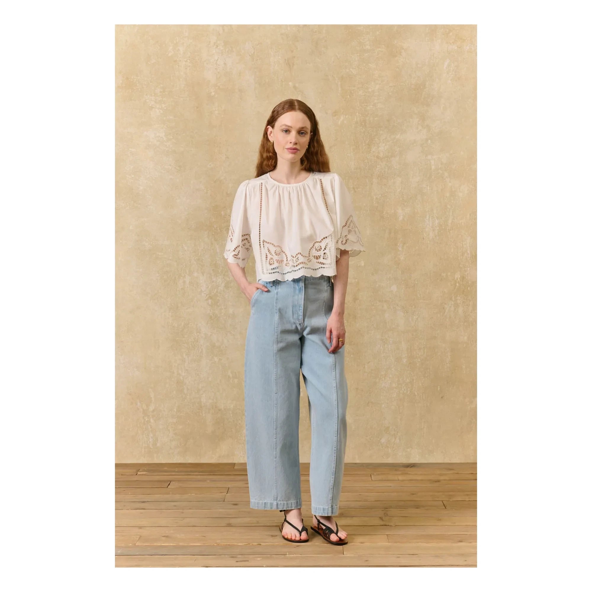 Louise Misha - Louvia Bluse aus Bio-Baumwolle | Weiß