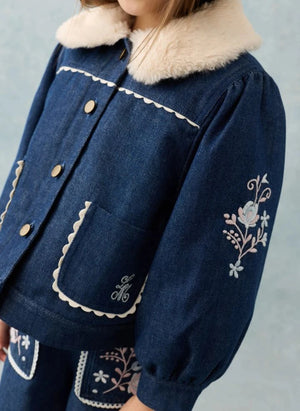 Louise Misha - Rafalina Denimjacke | Dunkelblau