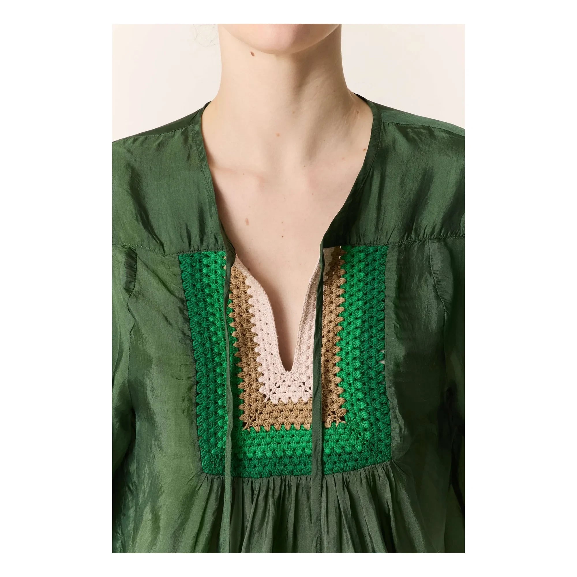 Leon & Harper - Cocto Strickbluse | Grün