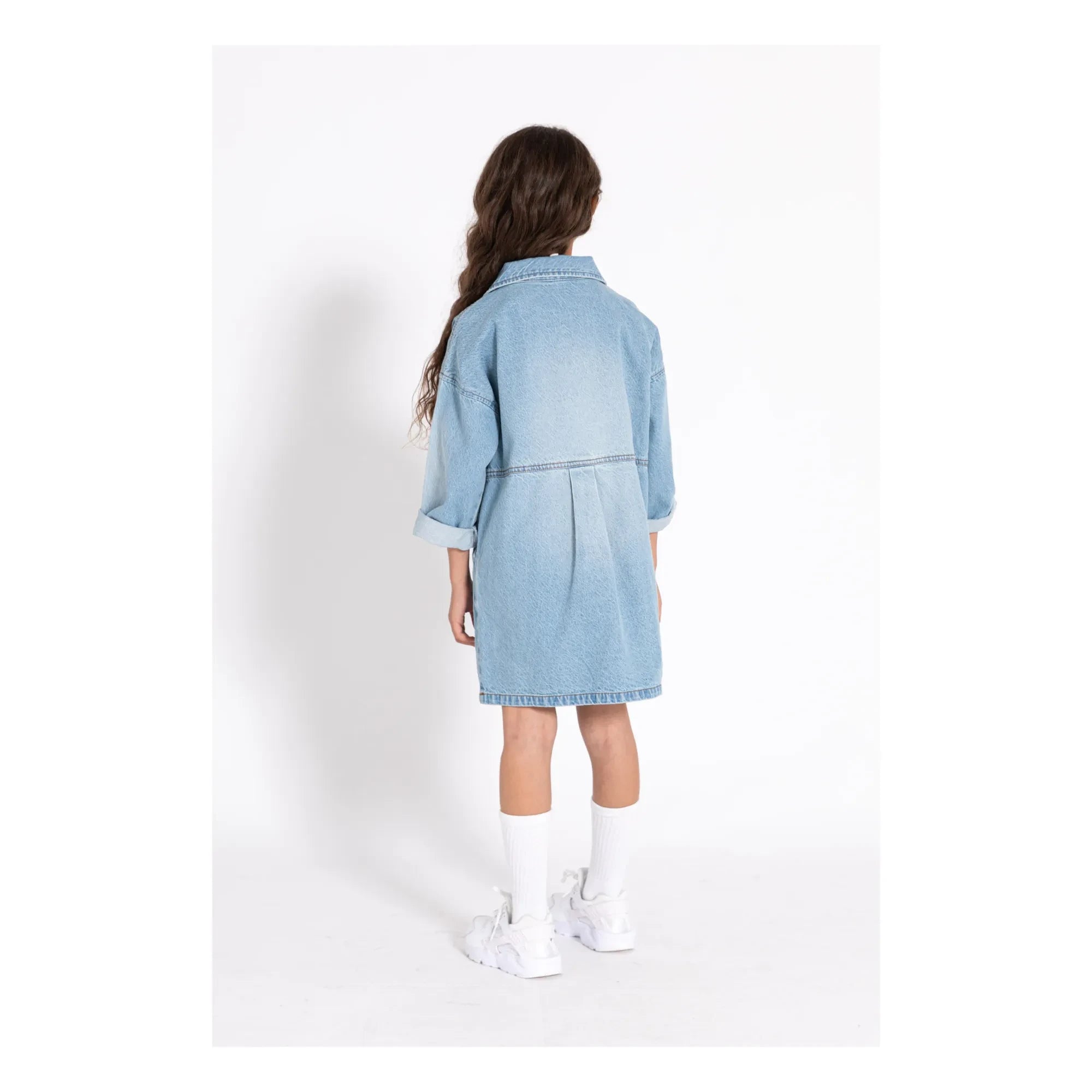 Finger in the nose - Olga Kleid | Gewaschener Denim