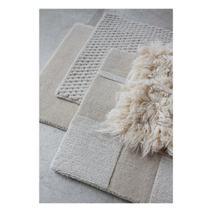 Geschichtet - Flokati Teppich | Beige