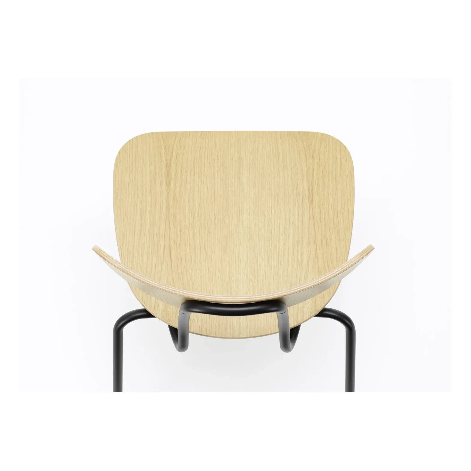 Vitra - Jasper Morrison Moca Stuhl - Schwarzer Sockel | Eiche
