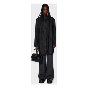 Rains – Unisex Langer wasserdichter Waxcoat | Schwarz