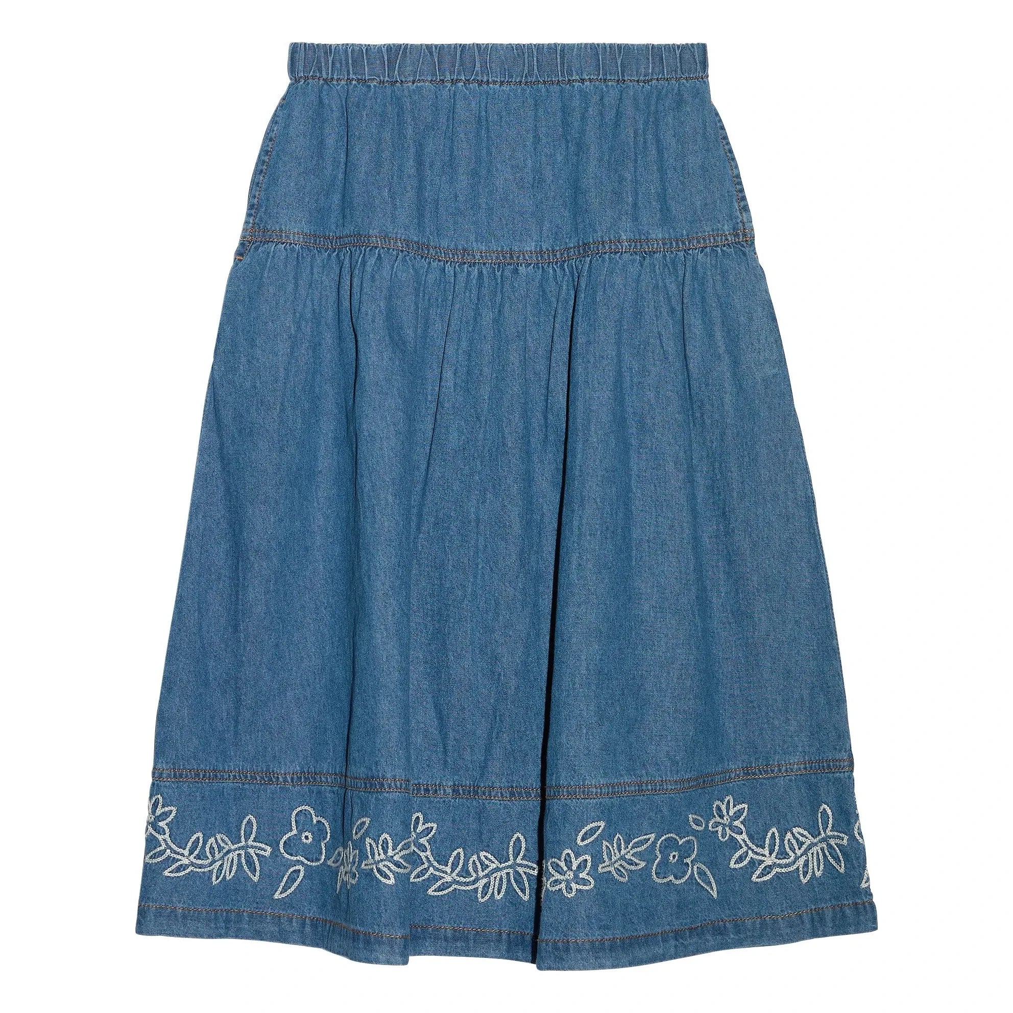 Hundred Pieces - Cally Bestickter Rock | Jeansblau