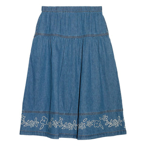 Hundred Pieces - Cally Bestickter Rock | Jeansblau