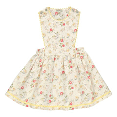Bebe Organic - Annice Fleurie Rüschen Latzkleid | Weiß