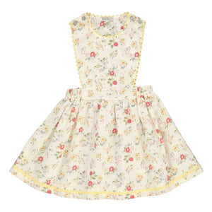 Bebe Organic - Annice Fleurie Rüschen Latzkleid | Weiß