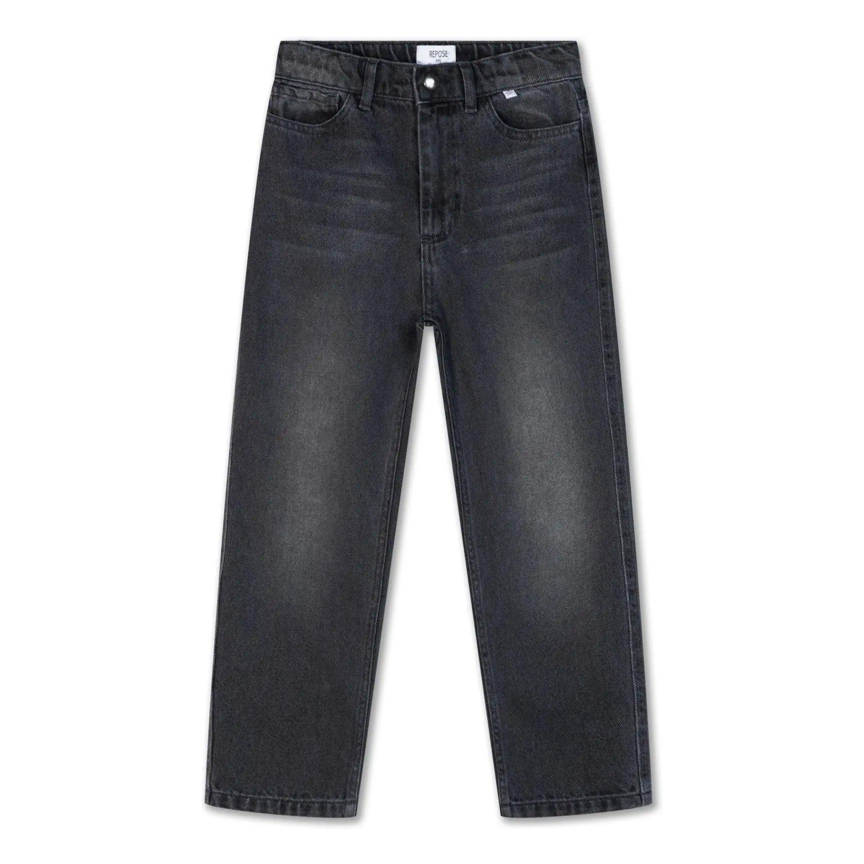 Repose AMS - Gerade Jeans aus Bio-Baumwolle | Kohlegrau