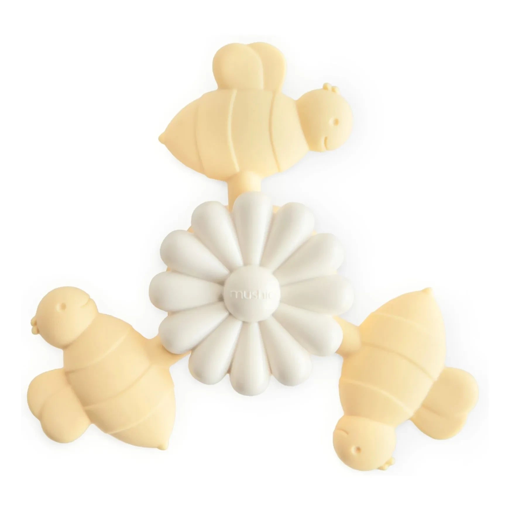 Mushie – Saugnapf-Bienen-Spielzeug | Gelb