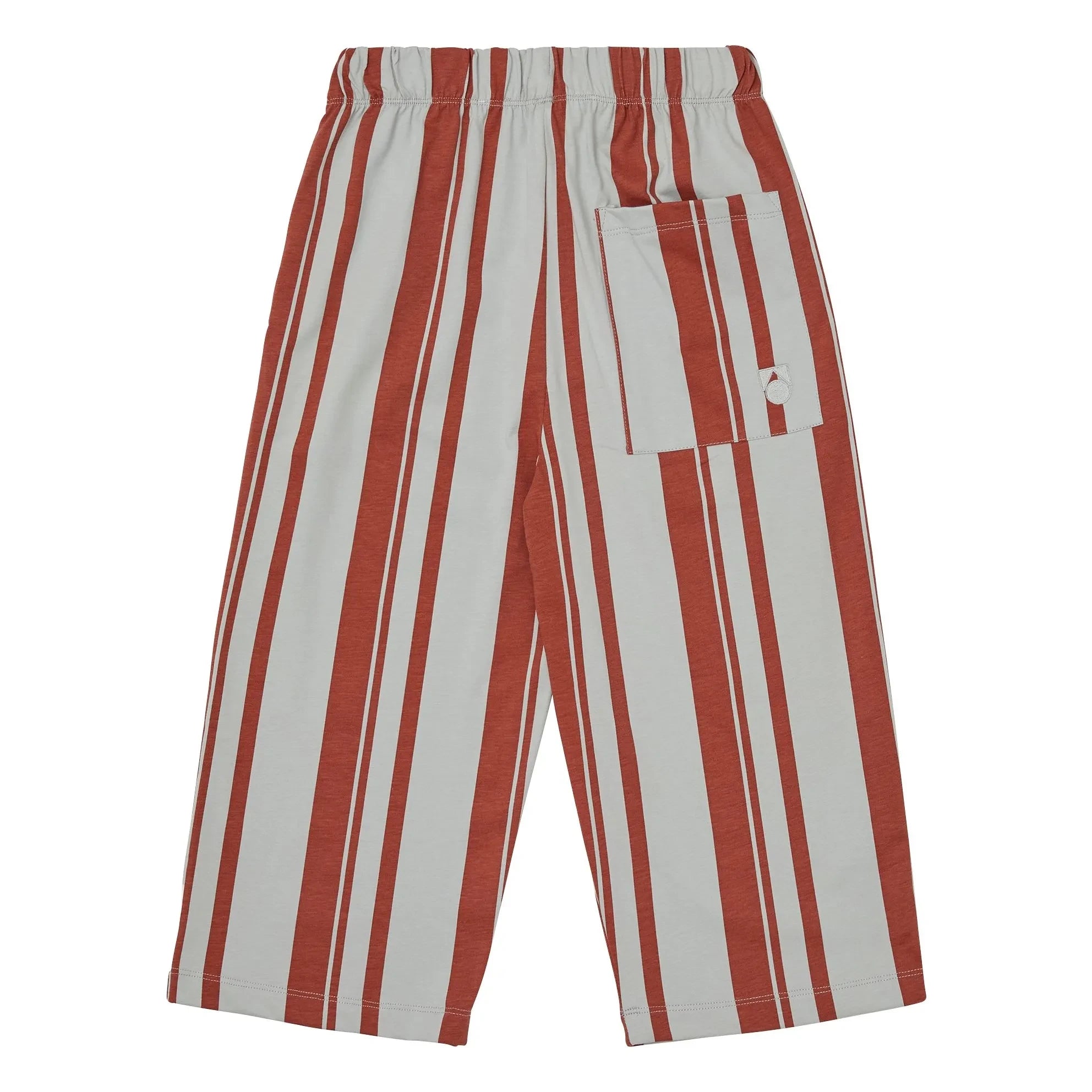 Main Story - Gestreifte Jerseyhose aus Bio-Baumwolle | Rot
