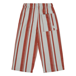 Main Story - Gestreifte Jerseyhose aus Bio-Baumwolle | Rot
