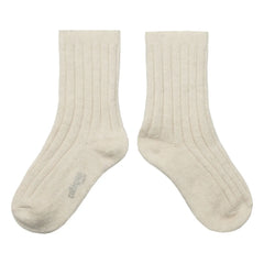 Collégien - Beige Chamois Kaschmir-Merinowoll-Socken