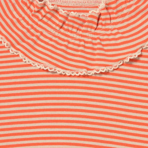 Tinycottons – Geripptes Streifen-T-Shirt aus Bio-Baumwolle | Rot
