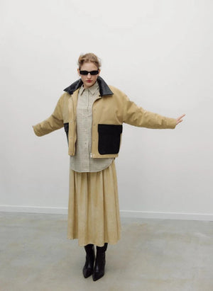 the new society - Flint Jacke aus Bio-Baumwolle | Beige